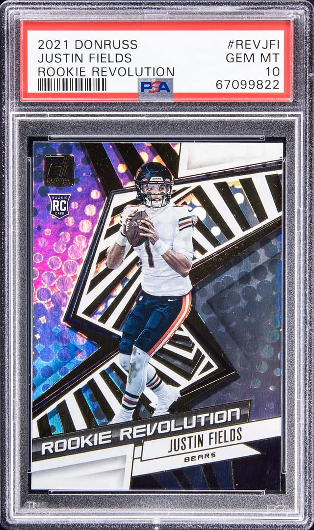 2021 Panini Donruss Justin Fields Revolution #REV-JFI card image