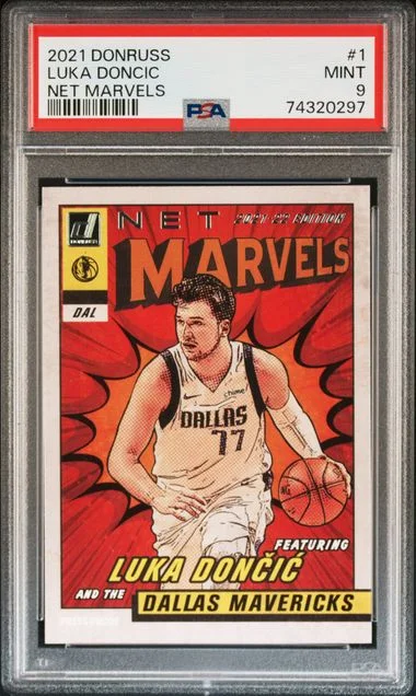 2021 Panini Donruss Luka Doncic Net Marvels #1 card image