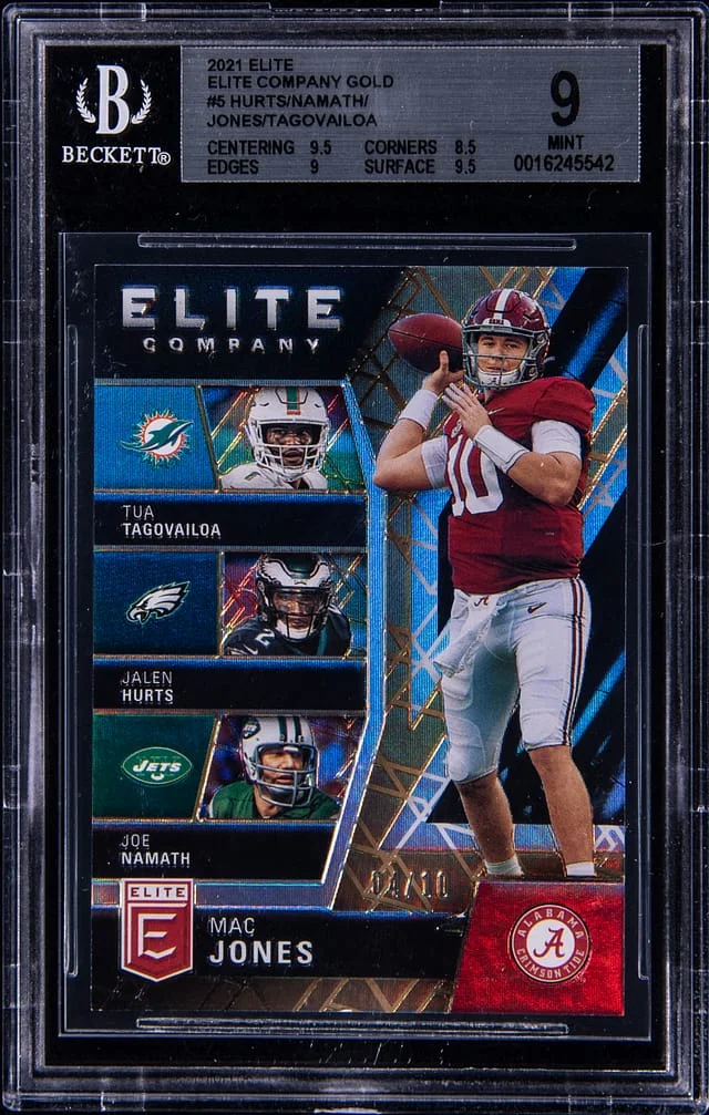 2021 Panini Donruss Mac Jones Elite Company Gold #EC5 card image