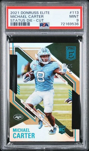 2021 Panini Donruss Michael Carter Elite Status Die-Cut #113 card image