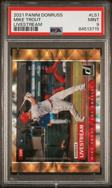 2021 Panini Donruss Mike Trout Livestream #LS1 card image