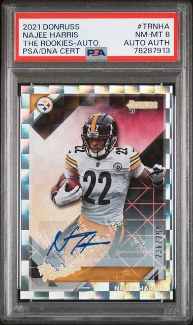 2021 Panini Donruss Najee Harris The Rookies Autograph #TRNHA card image