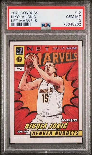 2021 Panini Donruss Nikola Jokic Net Marvels #12 card image