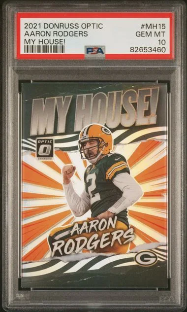 2021 Panini Donruss Optic Aaron Rodgers My House! #MH15 card image