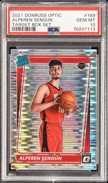 2021 Panini Donruss Optic Alperen Sengun Blue Velocity #169 card image