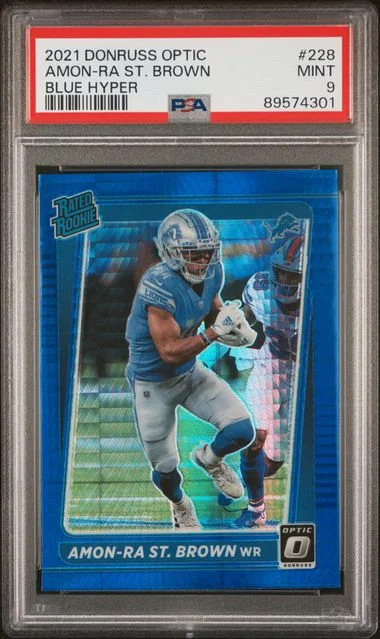 2021 Panini Donruss Optic Amon-Ra St. Brown Holo Variation #228 card image