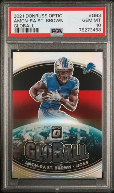 2021 Panini Donruss Optic Amon-Ra St. Brown Globall #GB3 card image