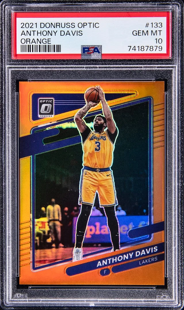 2021 Panini Donruss Optic Anthony Davis Orange #133 card image