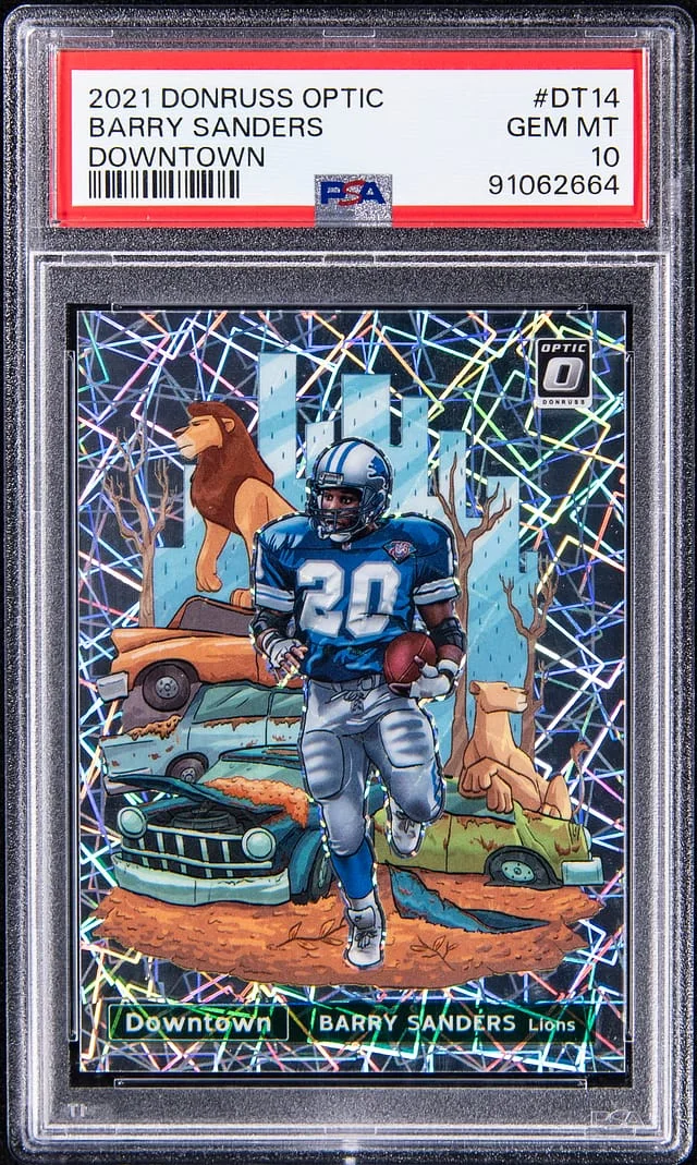 2021 Panini Donruss Optic Barry Sanders Downtown #DT-14 card image