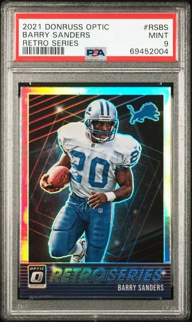 2021 Panini Donruss Optic Barry Sanders Retro Series #RS-BS card image
