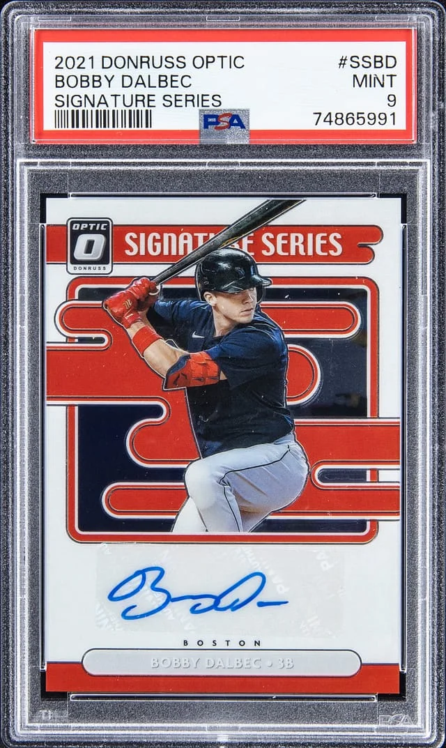 2021 Panini Donruss Optic Bobby Dalbec Signature Series #SSBD card image