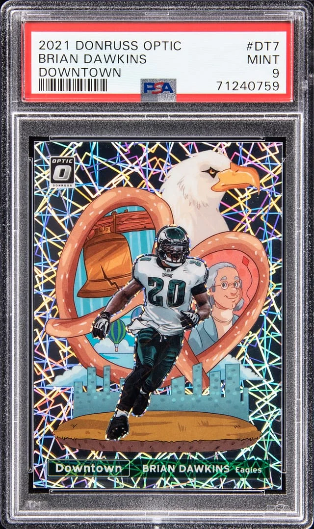 2021 Panini Donruss Optic Brian Dawkins Downtown #DT-7 card image