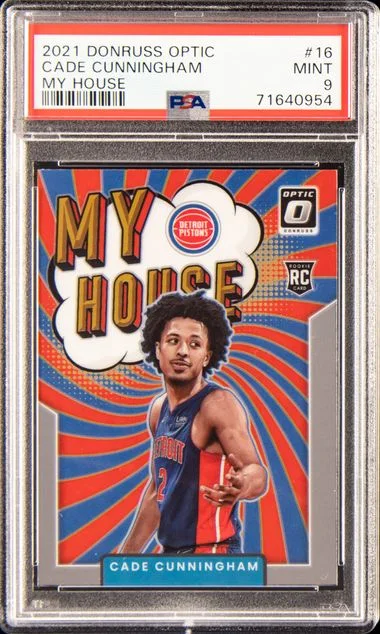 2021 Panini Donruss Optic Cade Cunningham My House #16 card image