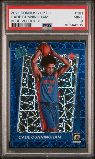2021 Panini Donruss Optic Cade Cunningham Purple #161 card image