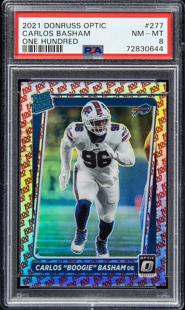 2021 Panini Donruss Optic Carlos Basham One Hundred #277 card image