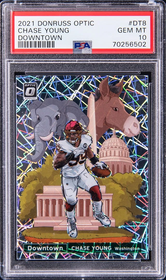 2021 Panini Donruss Optic Chase Young Downtown #DT8 card image