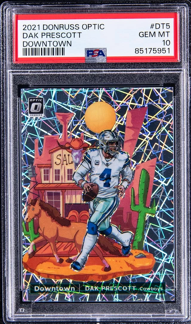 2021 Panini Donruss Optic Dak Prescott Downtown #DT-5 card image