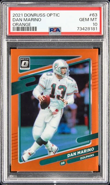 2021 Panini Donruss Optic Dan Marino Orange #63 card image