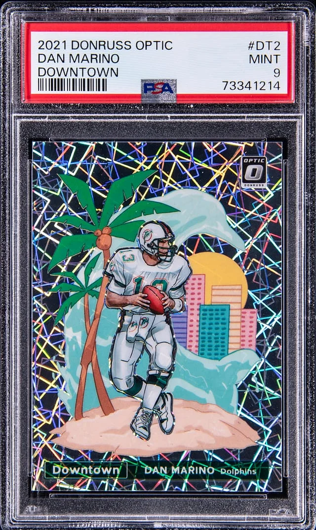 2021 Panini Donruss Optic Dan Marino Downtown #DT2 card image