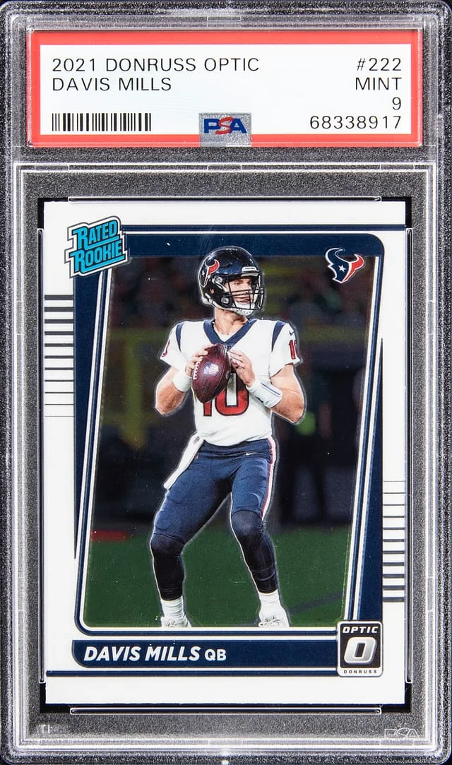 2021 Panini Donruss Optic Davis Mills #222 card image