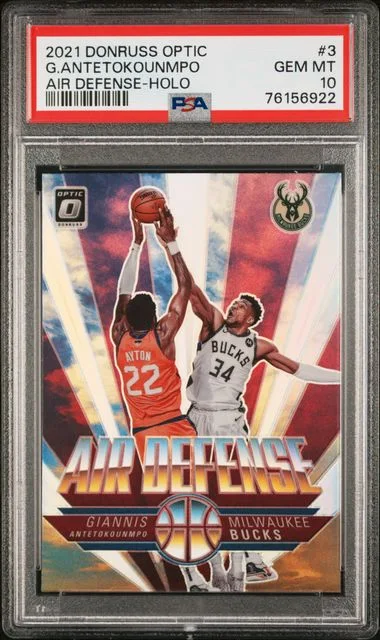 2021 Panini Donruss Optic Giannis Antetokounmpo T-Minus 3...2...1... Holo #3 card image