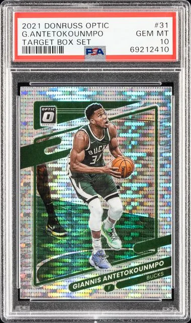 2021 Panini Donruss Optic Giannis Antetokounmpo Target Box Set #31 card image