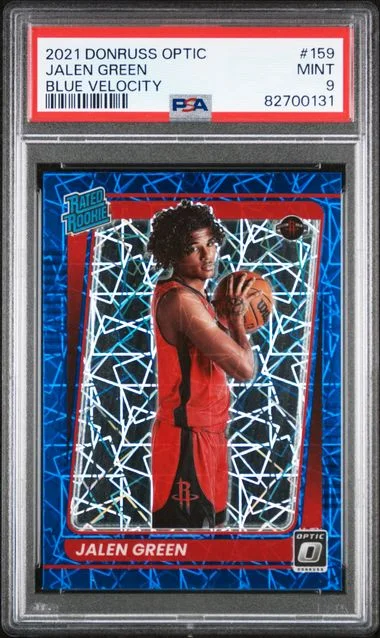 2021 Panini Donruss Optic Jalen Blue Velocity #159 card image