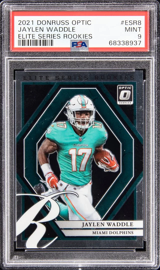 2021 Panini Donruss Optic Jaylen Waddle Elite Series Rookies #ESR-8 card image
