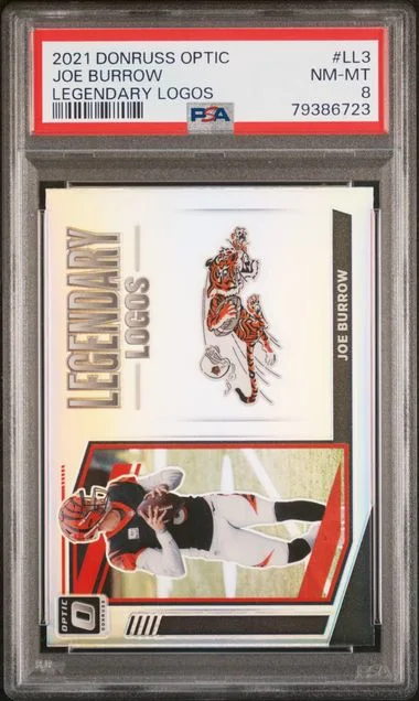 2021 Panini Donruss Optic Joe Burrow Legendary Logos #LL3 card image
