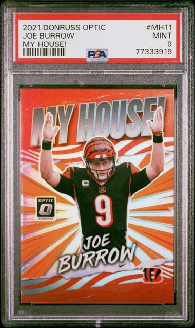 2021 Panini Donruss Optic Joe Burrow My House! #MH11 card image