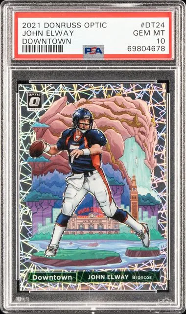 2021 Panini Donruss Optic John Elway Downtown #DT24 card image