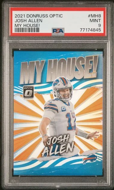 2021 Panini Donruss Optic Josh Allen My House! #MH8 card image