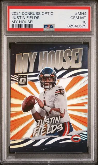 2021 Panini Donruss Optic Justin Fields My House! #Mh4 card image
