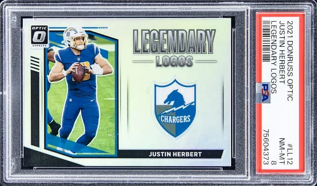 2021 Panini Donruss Optic Justin Herbert Legendary Logos #LL-12 card image