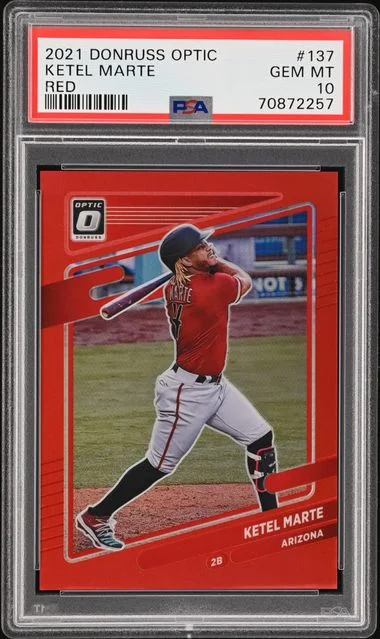 2021 Panini Donruss Optic Ketel Marte Red #137 card image