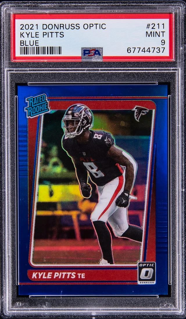 2021 Panini Donruss Optic Kyle Pitts Silver Circles #211 card image