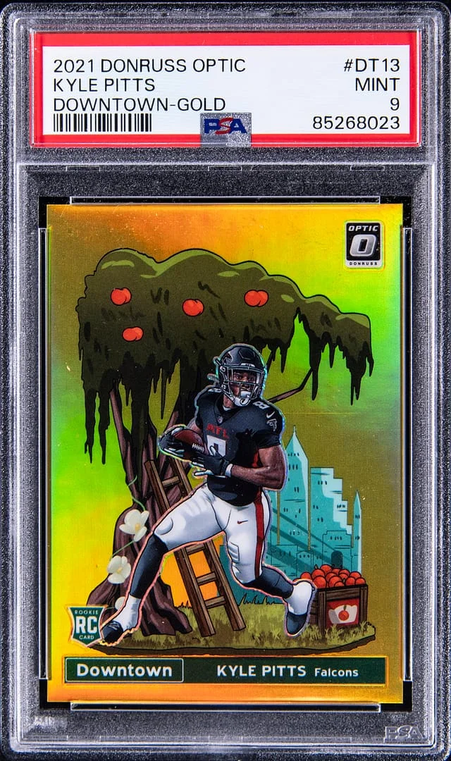 2021 Panini Donruss Optic Kyle Pitts Downtown #DT13 card image