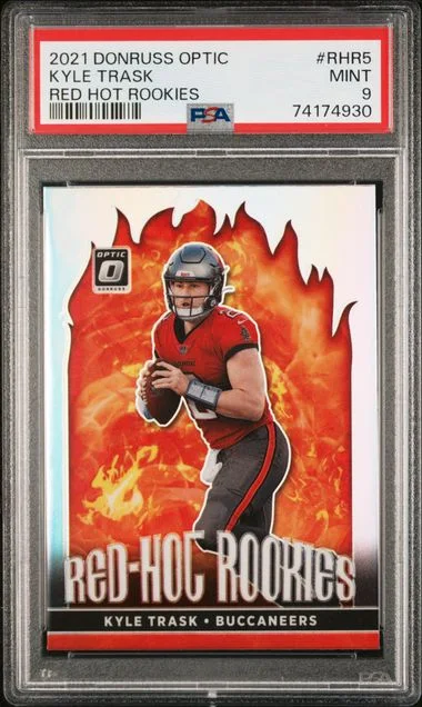 2021 Panini Donruss Optic Kyle Trask Red Hot Rookies #RHR-5 card image