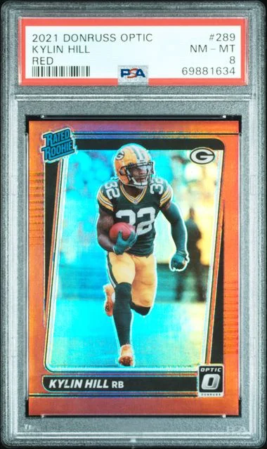 2021 Panini Donruss Optic Kylin Hill Red #289 card image
