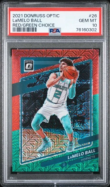 2021 Panini Donruss Optic Lamelo Ball Black/Gold Choice #26 card image