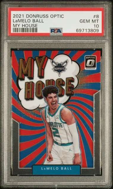 2021 Panini Donruss Optic Lamelo Ball My House #8 card image