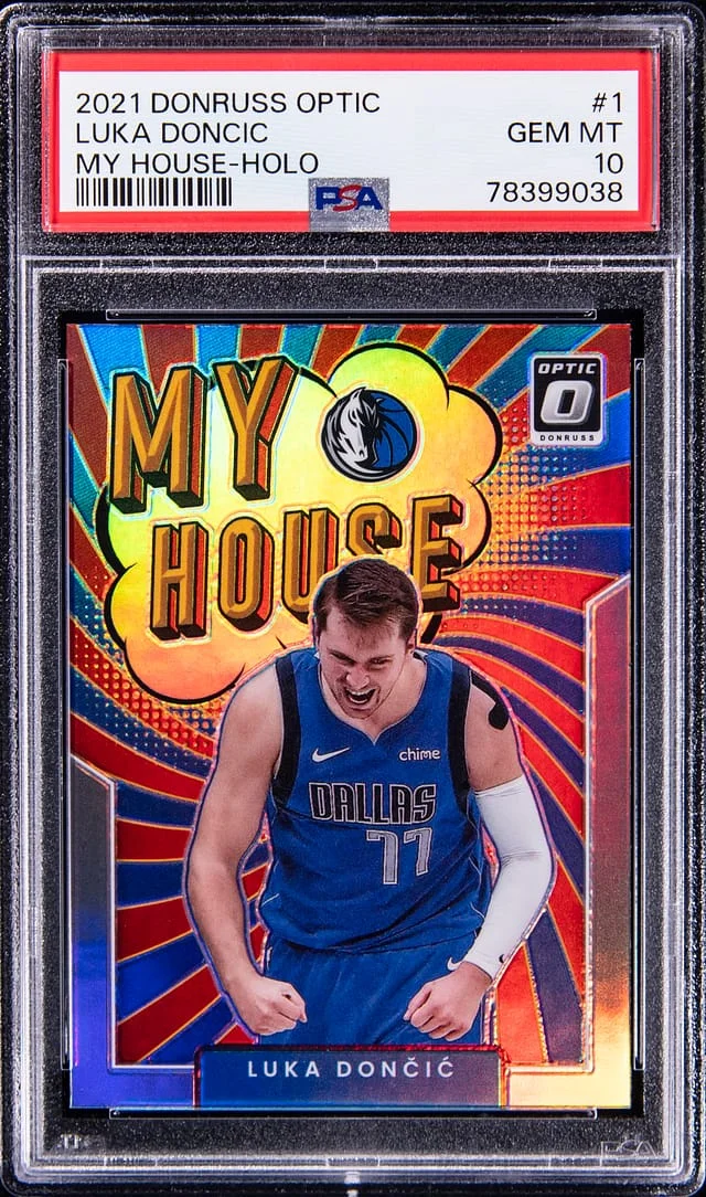 2021 Panini Donruss Optic Luka Doncic My House Holo #1 card image