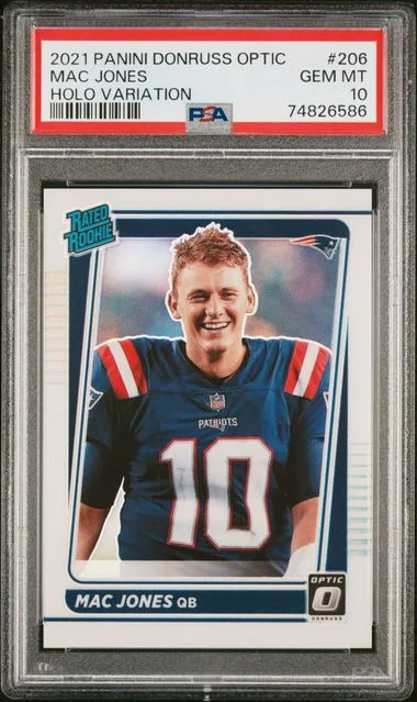 2021 Panini Donruss Optic Mac Jones #206 card image