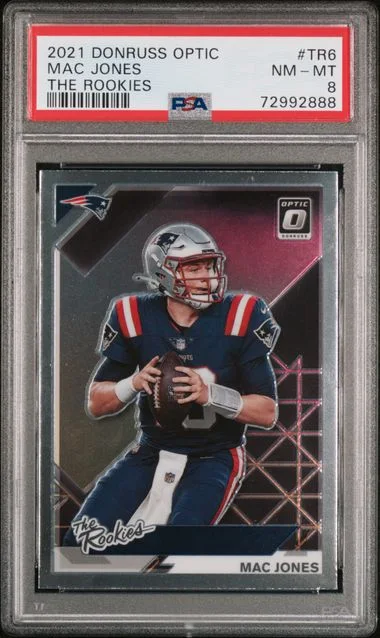 2021 Panini Donruss Optic Mac Jones The Rookies #TR-6 card image