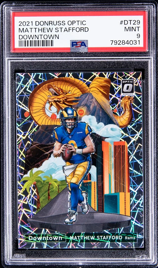 2021 Panini Donruss Optic Matthew Stafford Downtown #DT29 card image