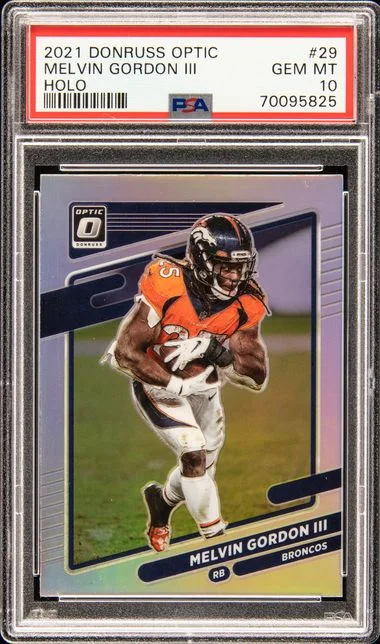 2021 Panini Donruss Optic Melvin Gordon III Holo #29 card image