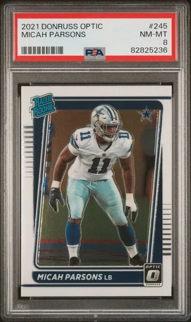 2021 Panini Donruss Optic Micah Parsons Bronze #245 card image