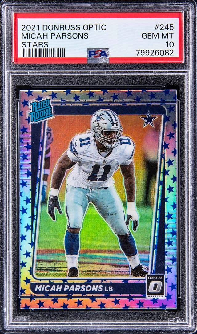 2021 Panini Donruss Optic Micah Parsons Cards Stars #245 card image