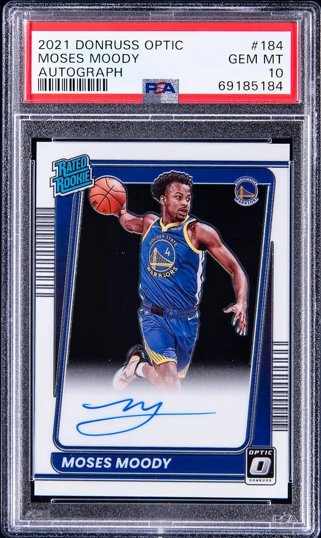 2021 Panini Donruss Optic Moses Moody #184 card image