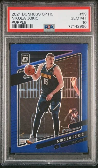 2021 Panini Donruss Optic Nikola Jokic Purple #59 card image